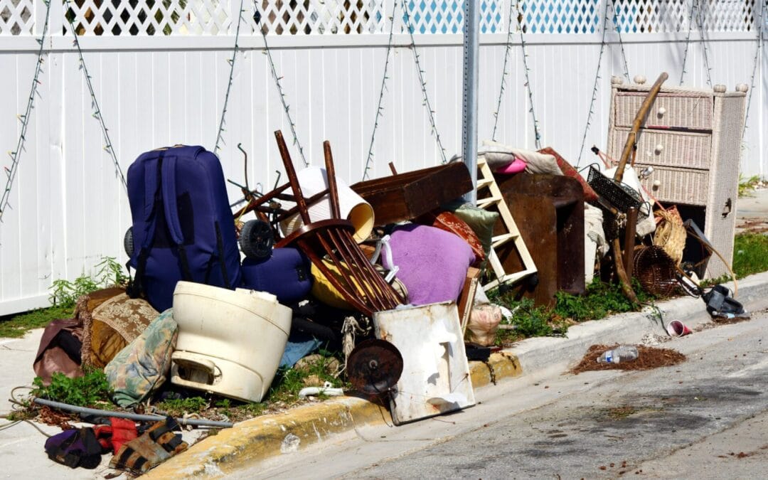 residential junk placed outside home